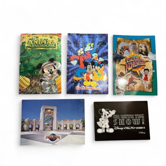 Vintage y2k Walt Disney World Postcards Lot of 5 Unused Some Foil - Picture 1 of 2